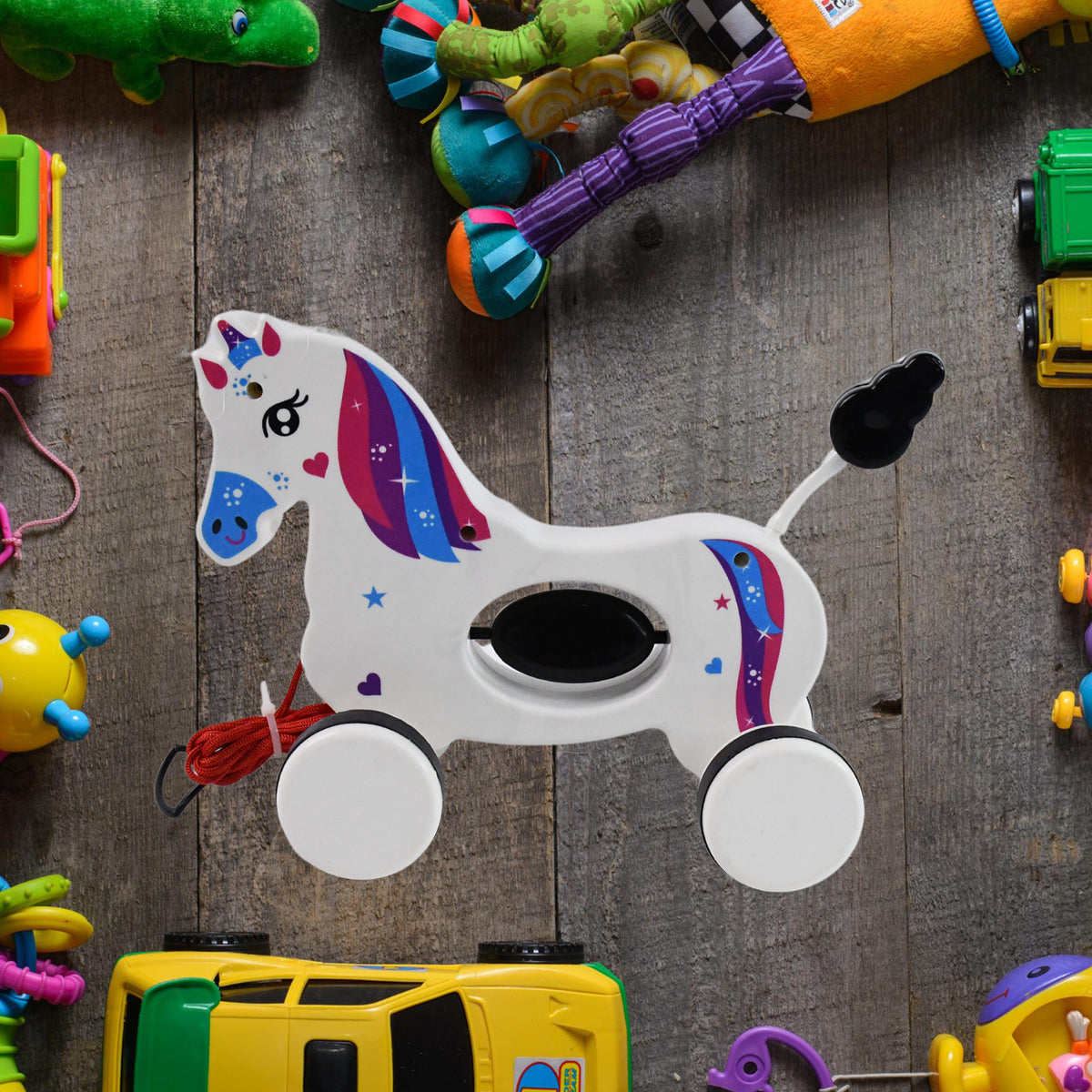 Pull Along Toy Unicorn Pull String Toys For Babies